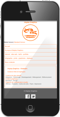 Site Mobile Inkploz Graphics
